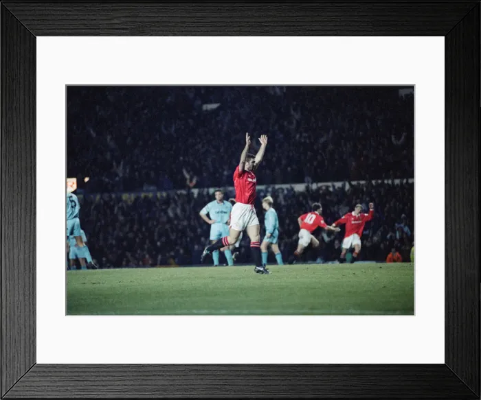 Framed Print : English Premier League match at Old Trafford. Manchester United 2 v Manchester City Framed Print : English Premier League match at Old Trafford. Manchester United 2 v Manchester City