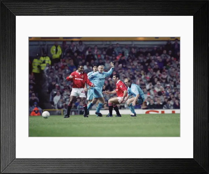 Framed Print : English Premier League match at Old Trafford. Manchester United 2 v Manchester City Framed Print : English Premier League match at Old Trafford. Manchester United 2 v Manchester City