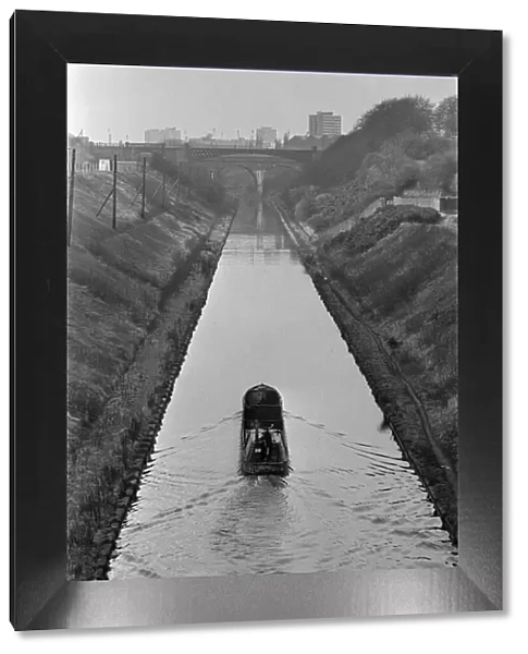 View of Galton Bridge in Smethwick, West Midlands. 4th March 1971