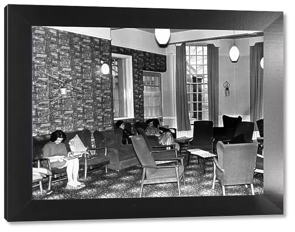 The day room at Whitchurch Hospital, Cardiff. 22nd April 1970