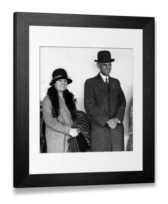 Framed Print : American businessman Henry Ford, the founder of Ford Motor Company
