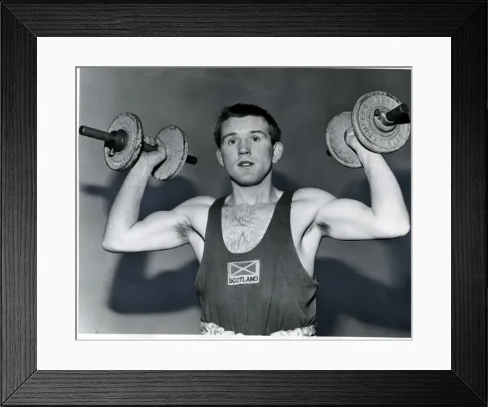 Framed Print : Bobby Mallon boxer Sport training 1968 Framed Print : Bobby Mallon boxer Sport training 1968