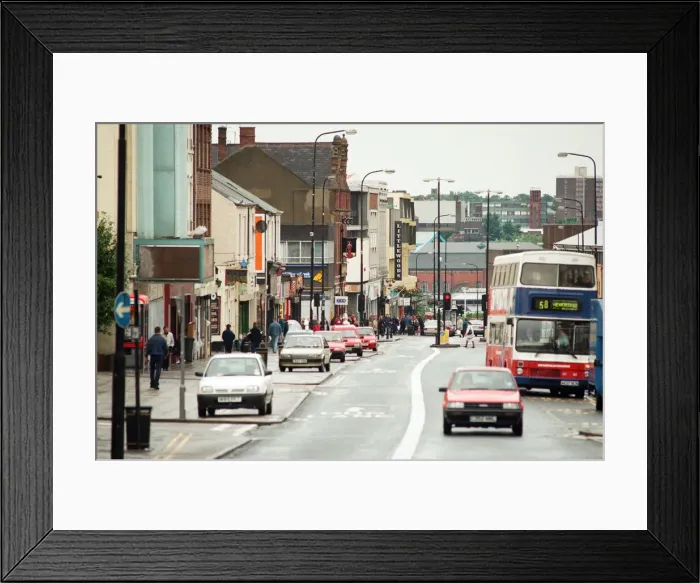 Framed Print : Gateshead High Street. 3rd August 1998