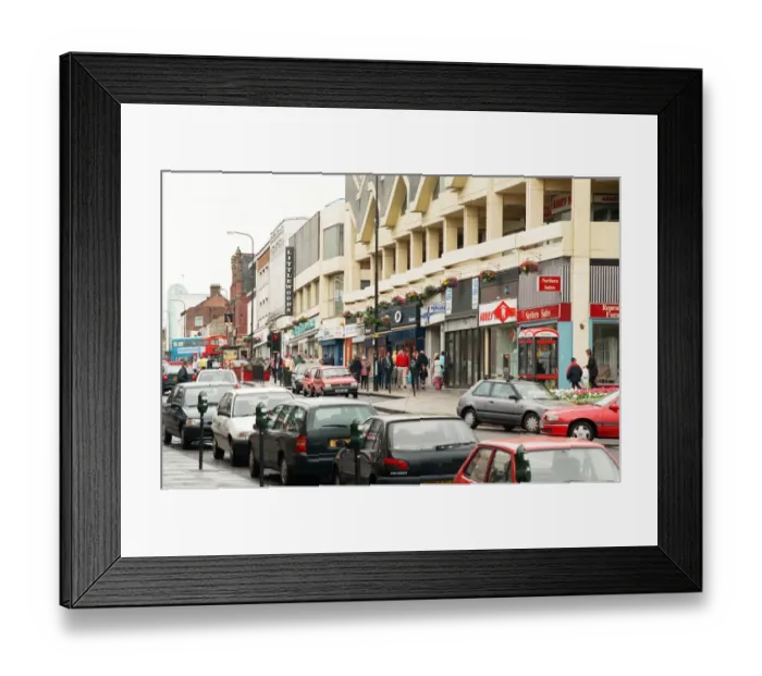 Framed Print : Gateshead High Street. 3rd August 1998