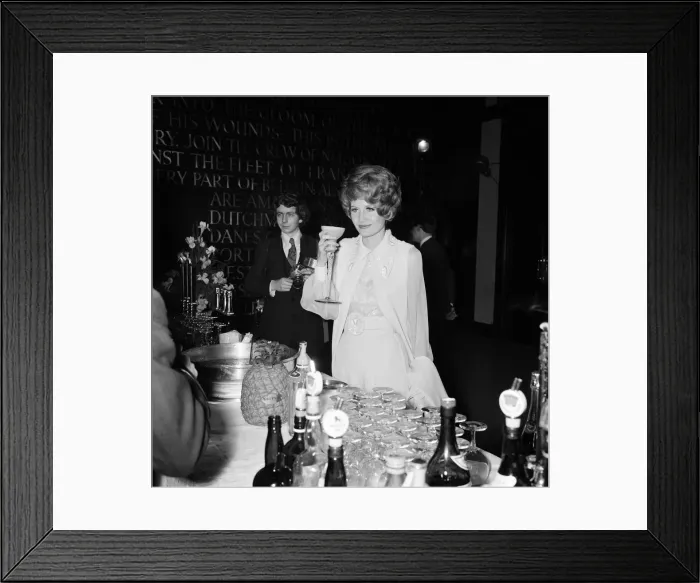 Framed Print : Sandie Shaw at her 21st Birthday Party held at Madame Tussauds. 26th February 1968