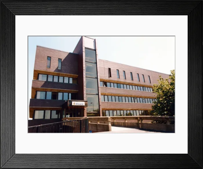 Framed Print : Gateshead Police Station. Circa 1998 Framed Print : Gateshead Police Station. Circa 1998