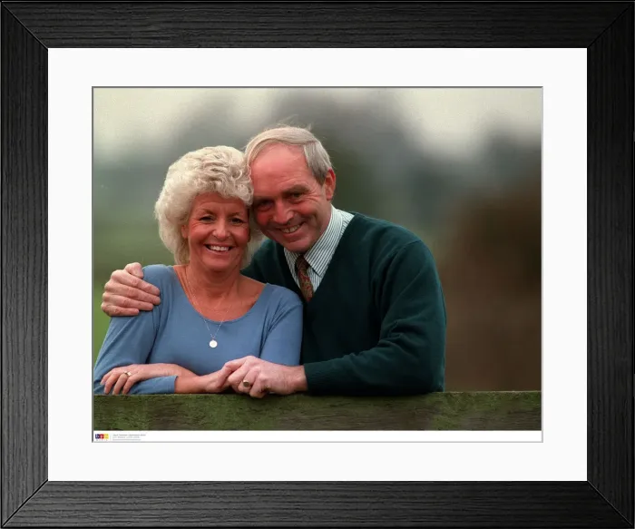 Framed Print : BPM MEDIA FILER Jeff Astle with his wife Laraine. jan 7th 1995 Framed Print : BPM MEDIA FILER Jeff Astle with his wife Laraine. jan 7th 1995