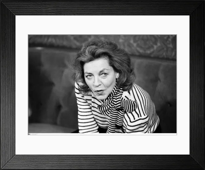 Framed Print : BPM MEDIA FILER Lauren Bacall pictured at a press conference at Birmingham Framed Print : BPM MEDIA FILER Lauren Bacall pictured at a press conference at Birmingham