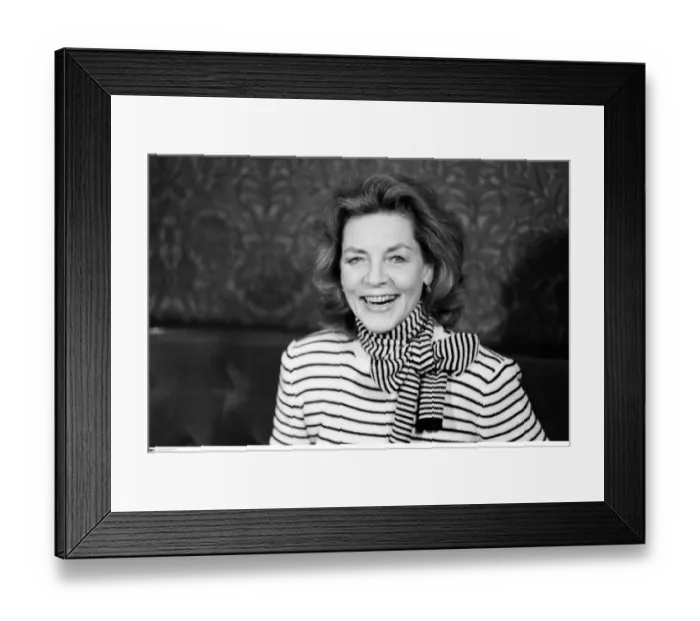 Framed Print : BPM MEDIA FILER Lauren Bacall pictured at a press conference at Birmingham Framed Print : BPM MEDIA FILER Lauren Bacall pictured at a press conference at Birmingham