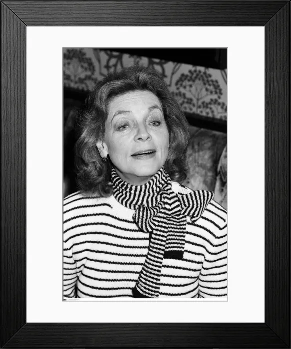 Framed Print : BPM MEDIA FILER Lauren Bacall pictured at a press conference at Birmingham Framed Print : BPM MEDIA FILER Lauren Bacall pictured at a press conference at Birmingham