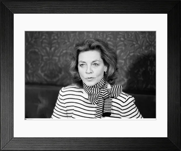 Framed Print : BPM MEDIA FILER Lauren Bacall pictured at a press conference at Birmingham Framed Print : BPM MEDIA FILER Lauren Bacall pictured at a press conference at Birmingham