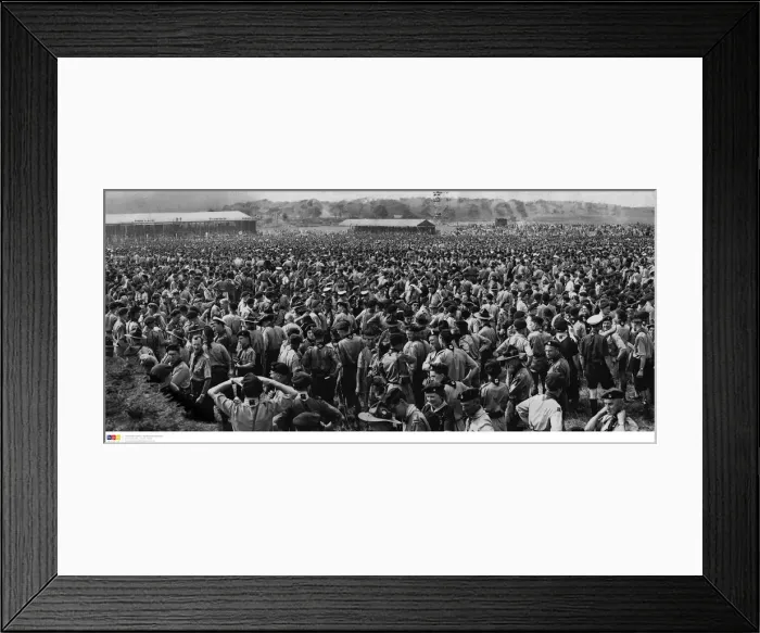 Framed Print : The 9th World Scout Jamboree, also known as the Jubilee Jamboree, was held at Sutton Park Framed Print : The 9th World Scout Jamboree, also known as the Jubilee Jamboree, was held at Sutton Park