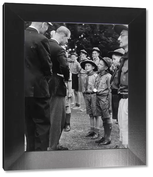 The Jubilee Scout Jamboree at Sutton Park in 1957. The Duke of Edinburgh visit