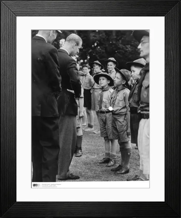 Framed Print : The Jubilee Scout Jamboree at Sutton Park in 1957. The Duke of Edinburgh visit Framed Print : The Jubilee Scout Jamboree at Sutton Park in 1957. The Duke of Edinburgh visit