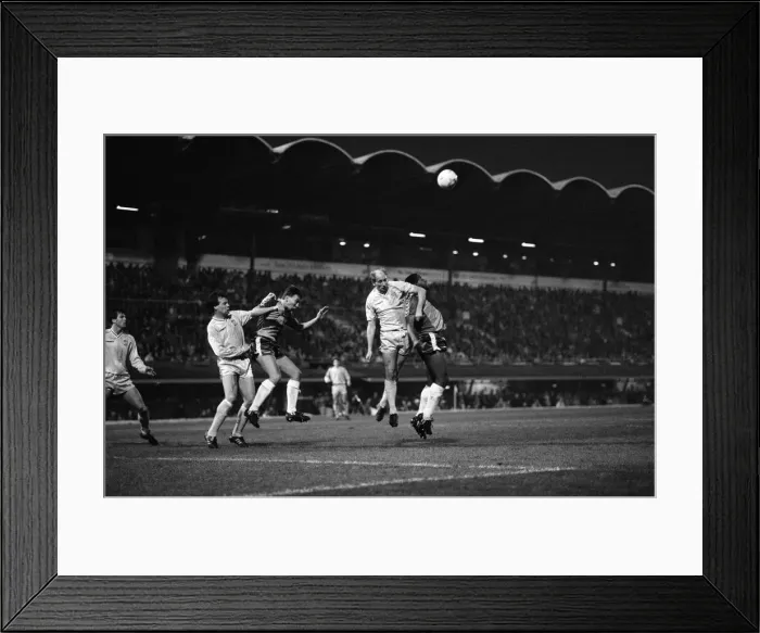 Framed Print : Coventry 2 -1 Aston Villa, First Division game held at Highfield Road. 26th November 1988 Framed Print : Coventry 2 -1 Aston Villa, First Division game held at Highfield Road. 26th November 1988
