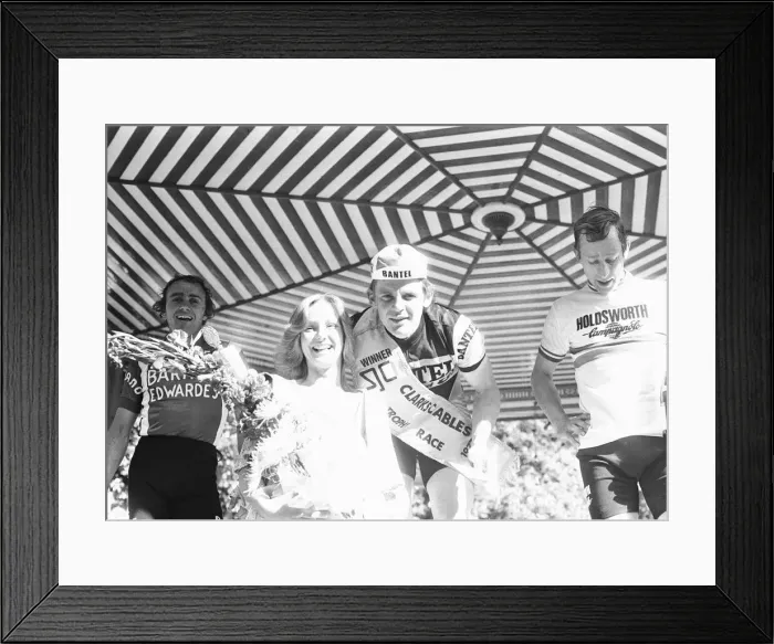 Framed Print : Sid Barras seen here after winning the Clarks Cables road race at Cannon Hill Park 28th Framed Print : Sid Barras seen here after winning the Clarks Cables road race at Cannon Hill Park 28th