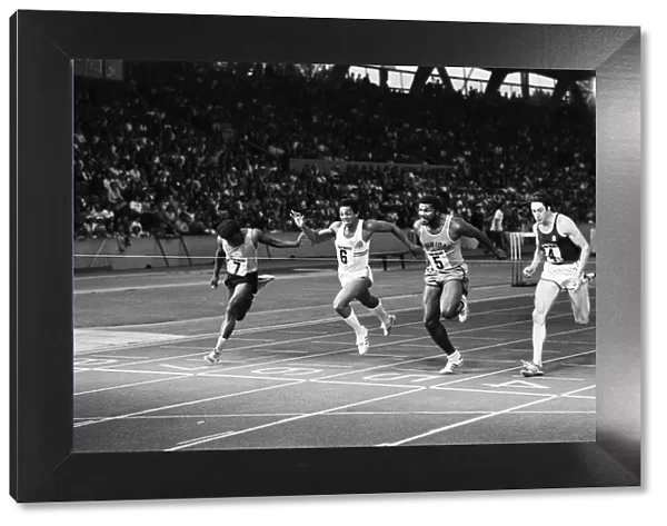 Allan Wells (right) comes in fourth place at the Rotary Watches Athletics