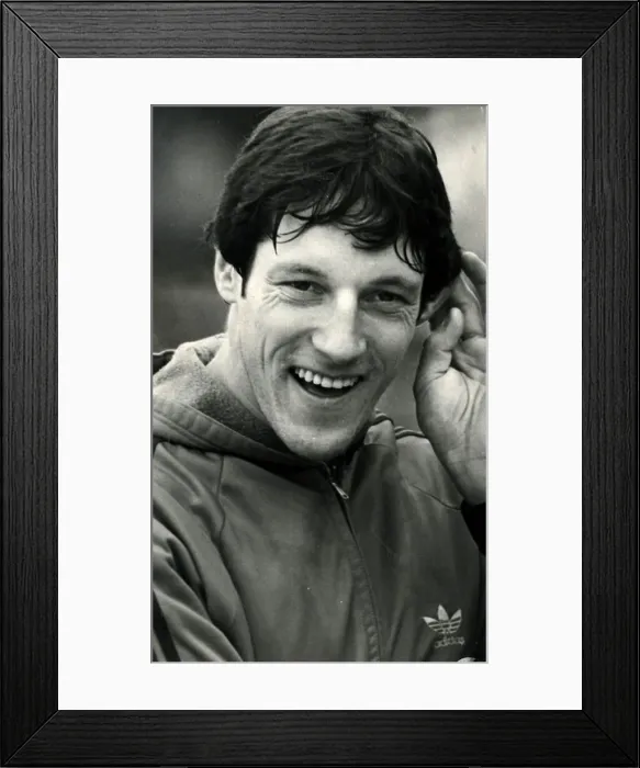 Framed Print : Allan wells sport athletics 1979 laughing Framed Print : Allan wells sport athletics 1979 laughing