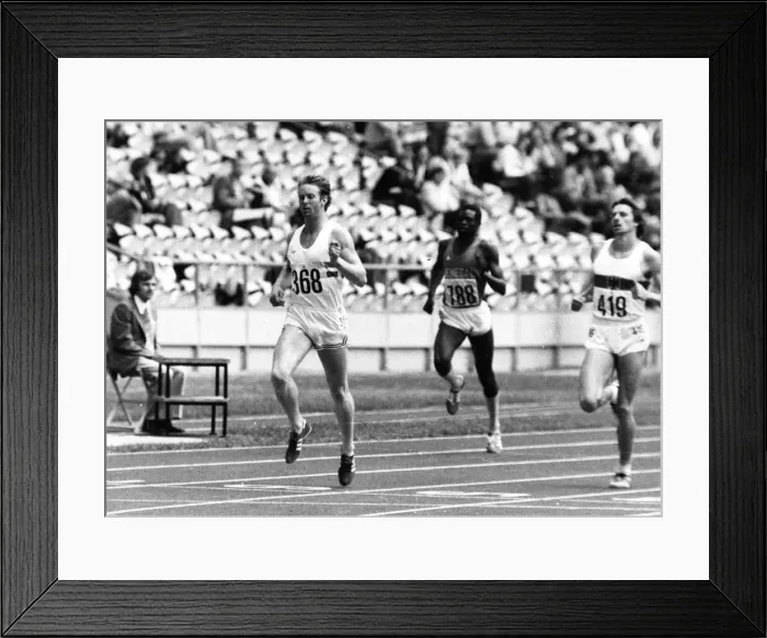 Framed Print : Olympic Games 1976 David Jenkins of Great Britain competing inb the 400 metres