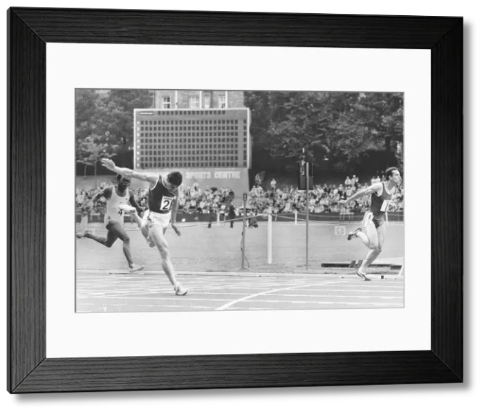 Framed Print : Allan Wells athlete runner sprinter winning race