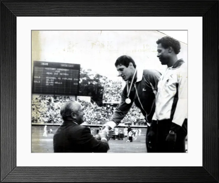 Framed Print : Allan Wells 1982 sport athletics Allan Wells Framed Print : Allan Wells 1982 sport athletics Allan Wells