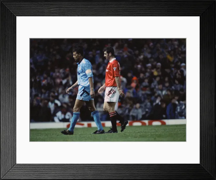 Framed Print : English Premier League match at Old Trafford. Manchester United 2 v Manchester City Framed Print : English Premier League match at Old Trafford. Manchester United 2 v Manchester City