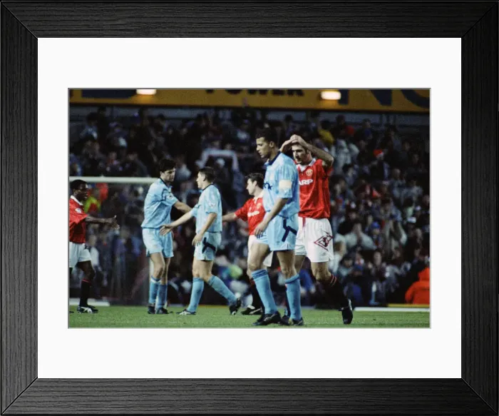 Framed Print : English Premier League match at Old Trafford. Manchester United 2 v Manchester City Framed Print : English Premier League match at Old Trafford. Manchester United 2 v Manchester City