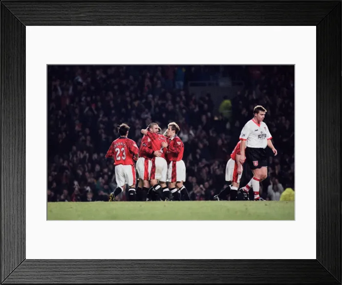 Framed Print : English Premier League match at Old Trafford. Manchester United 5 v Sunderland 0 Framed Print : English Premier League match at Old Trafford. Manchester United 5 v Sunderland 0