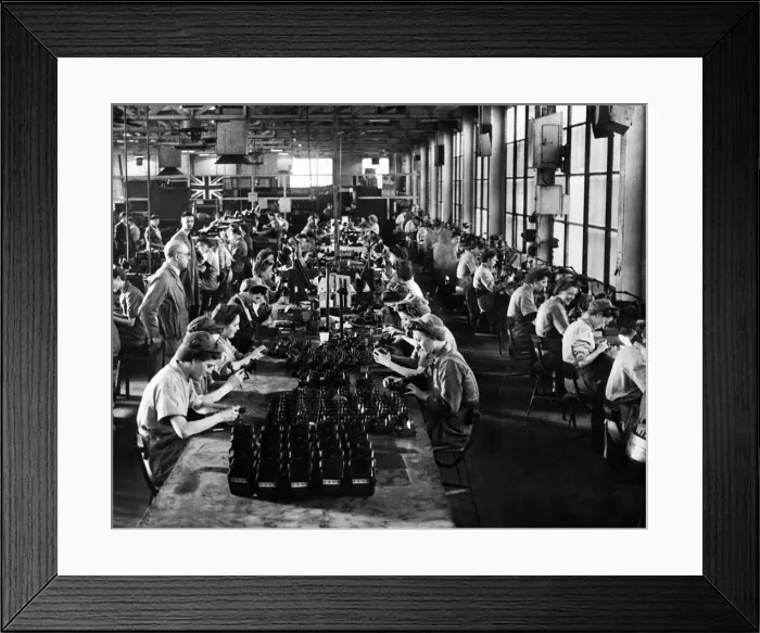 Framed Print : Making meters at Prescot. British Insulated Callenders Cables factory Framed Print : Making meters at Prescot. British Insulated Callenders Cables factory