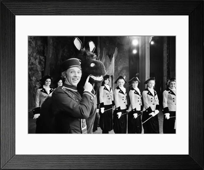 Framed Print : Cinderella, Pantomime, Photo-call, Alexandra Theatre, Birmingham, 19th December 1975 Framed Print : Cinderella, Pantomime, Photo-call, Alexandra Theatre, Birmingham, 19th December 1975