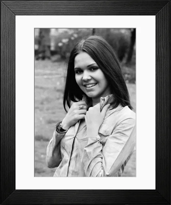 Framed Print : French singer Anne-Marie David, winner of the 1973 Eurovision Song Contest representing Framed Print : French singer Anne-Marie David, winner of the 1973 Eurovision Song Contest representing