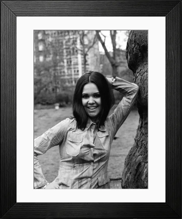 Framed Print : French singer Anne-Marie David, winner of the 1973 Eurovision Song Contest representing Framed Print : French singer Anne-Marie David, winner of the 1973 Eurovision Song Contest representing