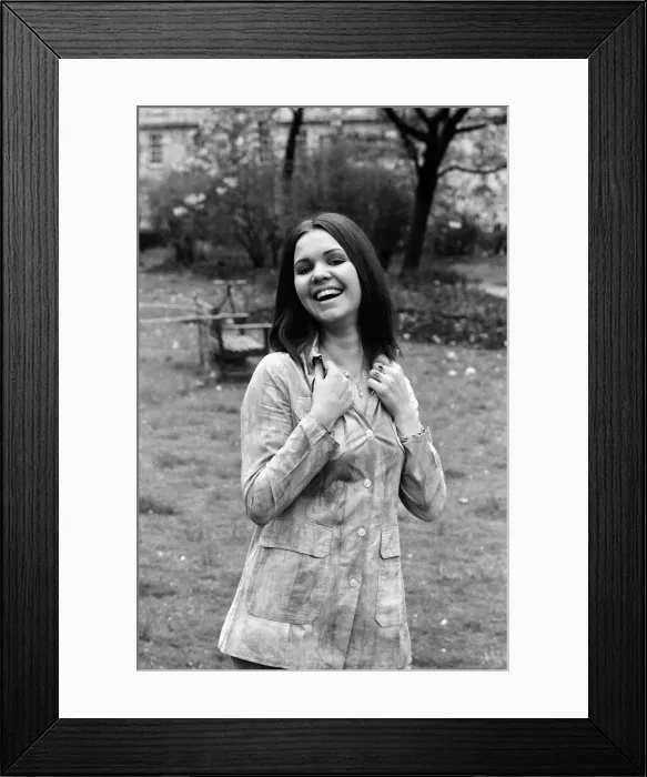 Framed Print : French singer Anne-Marie David, winner of the 1973 Eurovision Song Contest representing Framed Print : French singer Anne-Marie David, winner of the 1973 Eurovision Song Contest representing