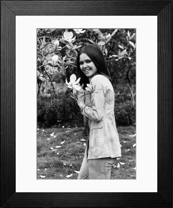 Framed Print : French singer Anne-Marie David, winner of the 1973 Eurovision Song Contest representing Framed Print : French singer Anne-Marie David, winner of the 1973 Eurovision Song Contest representing