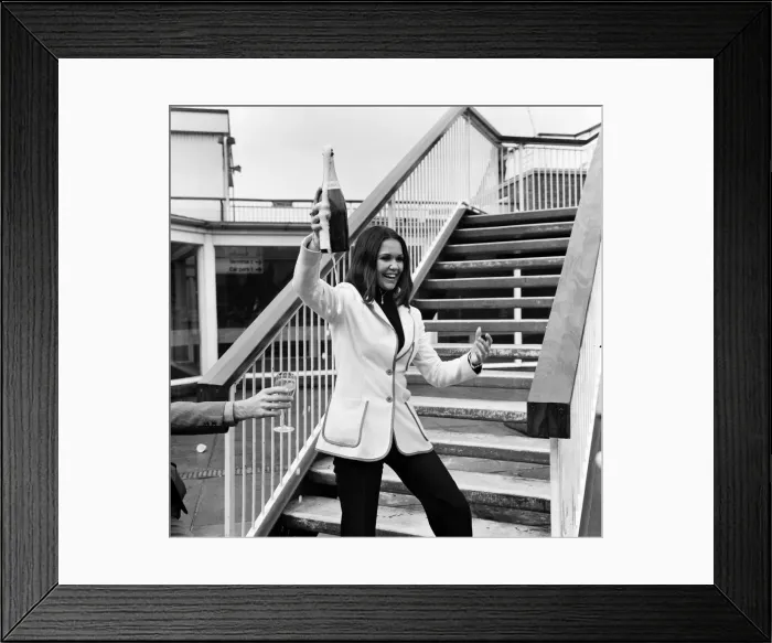 Framed Print : French singer Anne-Marie David, winner of the 1973 Eurovision Song Contest representing Framed Print : French singer Anne-Marie David, winner of the 1973 Eurovision Song Contest representing