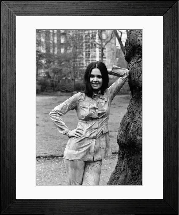 Framed Print : French singer Anne-Marie David, winner of the 1973 Eurovision Song Contest representing Framed Print : French singer Anne-Marie David, winner of the 1973 Eurovision Song Contest representing