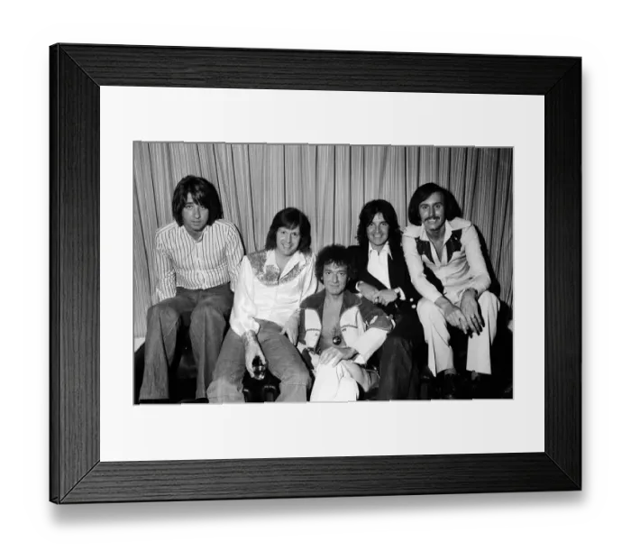 Framed Print : British pop group, The Hollies. 1st March 1976 Framed Print : British pop group, The Hollies. 1st March 1976