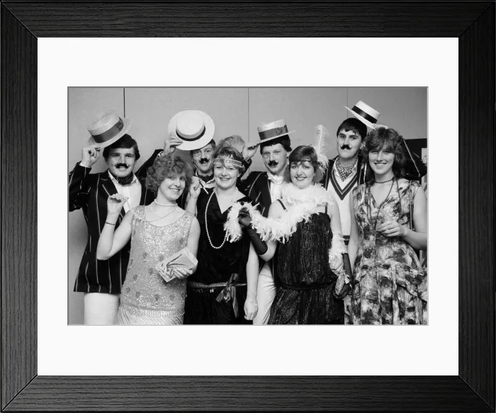 Framed Print : People celebrating New Years Eve at a Roaring Twenties party Framed Print : People celebrating New Years Eve at a Roaring Twenties party