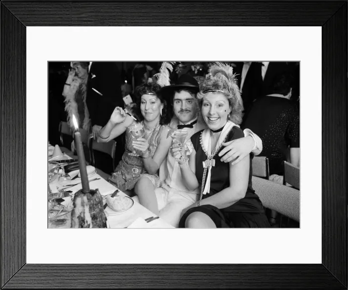 Framed Print : People celebrating New Years Eve at a Roaring Twenties party Framed Print : People celebrating New Years Eve at a Roaring Twenties party