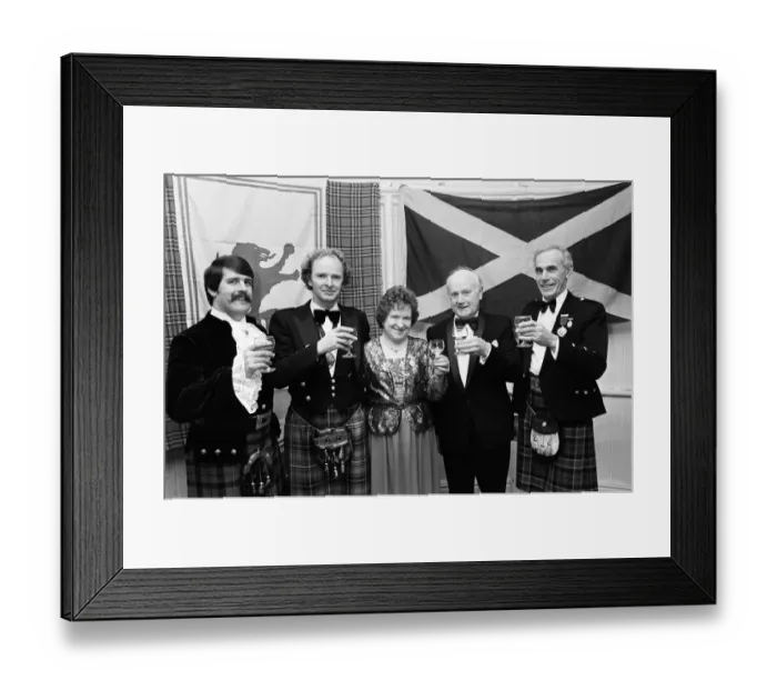 Framed Print : People celebrating New Years Eve at the Birmingham and Midland Scottish Society Hogmanay Framed Print : People celebrating New Years Eve at the Birmingham and Midland Scottish Society Hogmanay