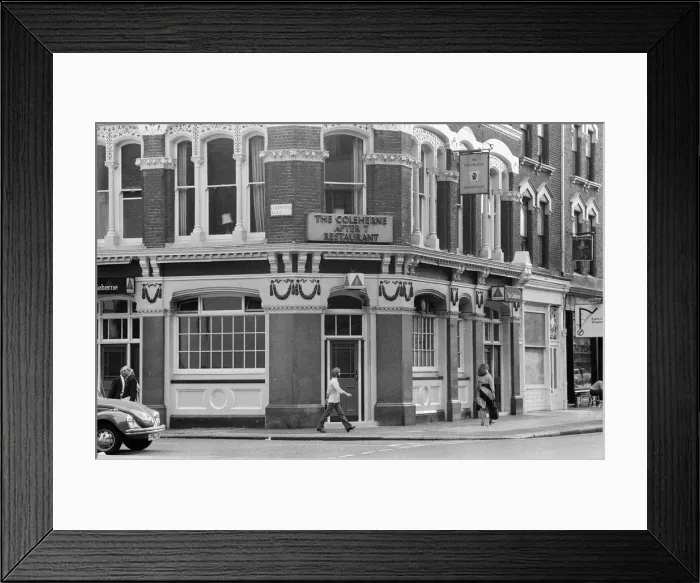 Framed Print : The Coleherne After 7 Restaurant, Coleherne Road, Earls Court, London, SW7 Framed Print : The Coleherne After 7 Restaurant, Coleherne Road, Earls Court, London, SW7