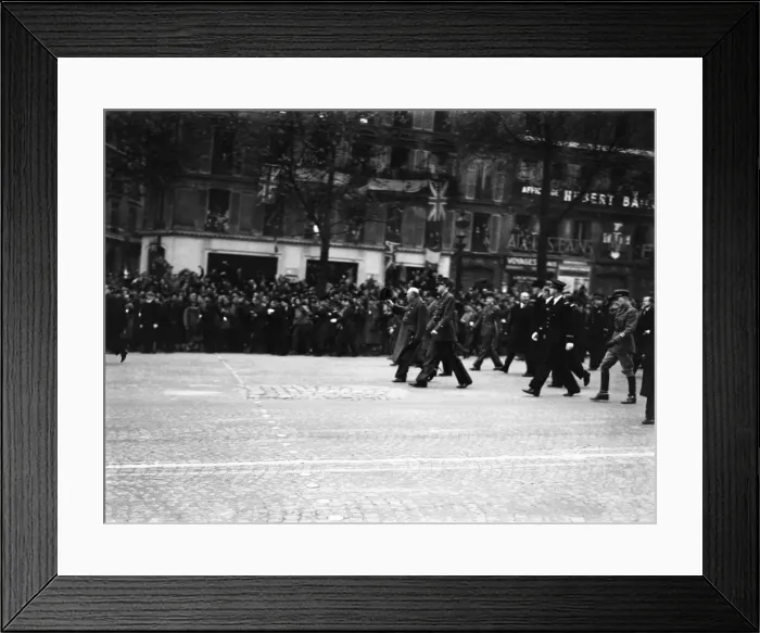 Framed Print : British Prime Minister Winston Churchill pictured on his visit to Paris France in Framed Print : British Prime Minister Winston Churchill pictured on his visit to Paris France in