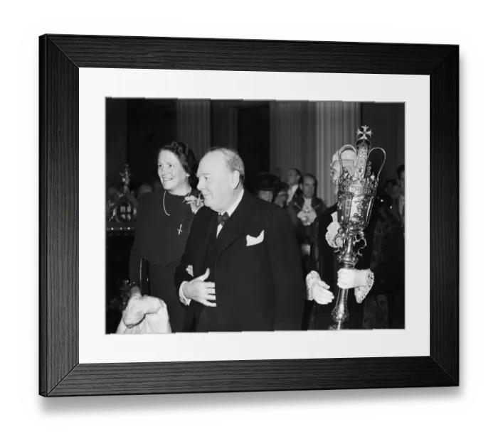 Framed Print : British Prime Minister Winston Churchill attends the New Lord Mayor Framed Print : British Prime Minister Winston Churchill attends the New Lord Mayor