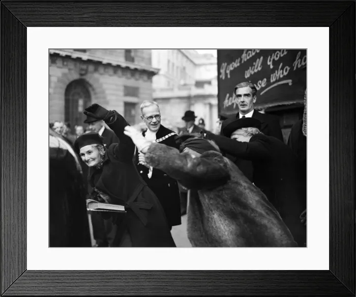 Framed Print : British Prime Minister Winston Churchill attends the New Lord Mayor Framed Print : British Prime Minister Winston Churchill attends the New Lord Mayor