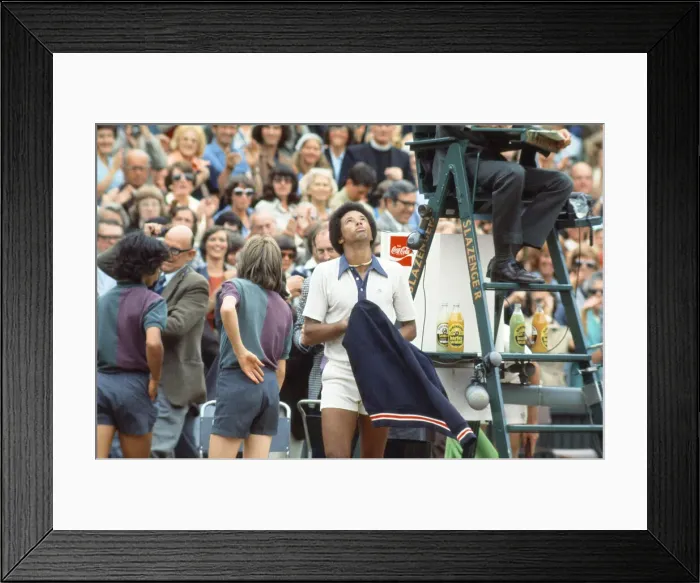 Framed Print : Arthur Robert Ashe, Jr. (July 10, 1943 - February 6, 1993) was an American World No Framed Print : Arthur Robert Ashe, Jr. (July 10, 1943 - February 6, 1993) was an American World No