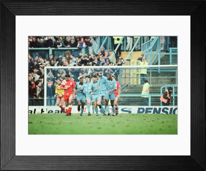 Framed Print : Coventry 5-1 Liverpool, Premier league match at Highfield Road Framed Print : Coventry 5-1 Liverpool, Premier league match at Highfield Road