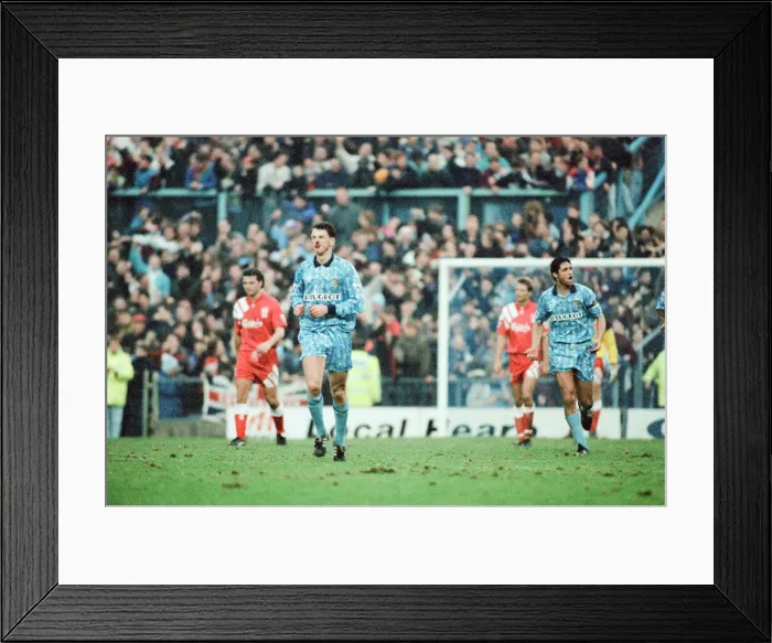 Framed Print : Coventry 5-1 Liverpool, Premier league match at Highfield Road Framed Print : Coventry 5-1 Liverpool, Premier league match at Highfield Road