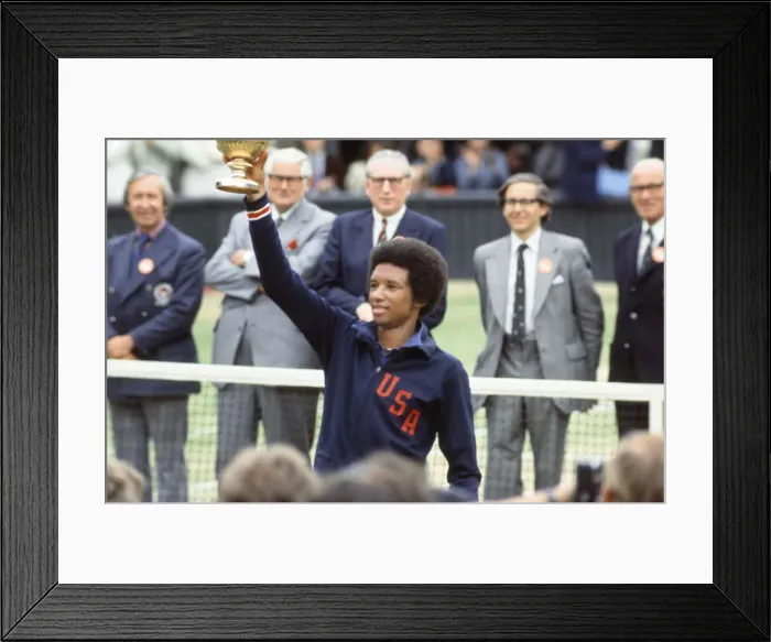 Framed Print : Arthur Robert Ashe, Jr. (July 10, 1943 - February 6, 1993) was an American World No Framed Print : Arthur Robert Ashe, Jr. (July 10, 1943 - February 6, 1993) was an American World No