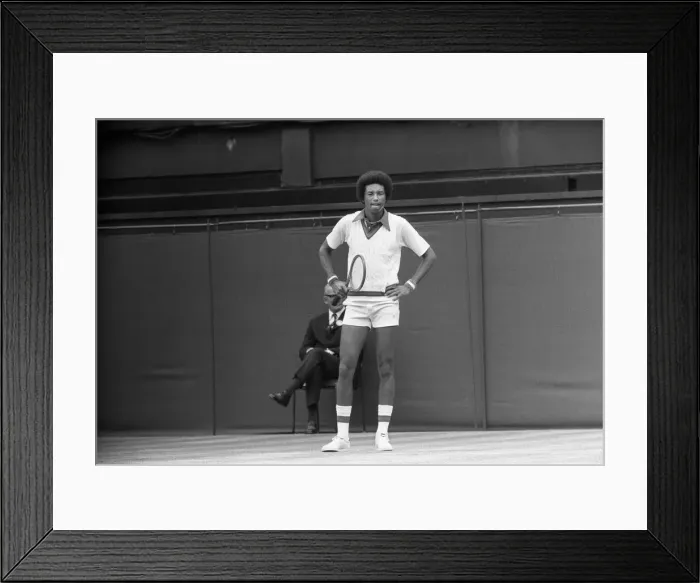 Framed Print : Arthur Robert Ashe, Jr. (July 10, 1943 - February 6, 1993) was an American World No Framed Print : Arthur Robert Ashe, Jr. (July 10, 1943 - February 6, 1993) was an American World No