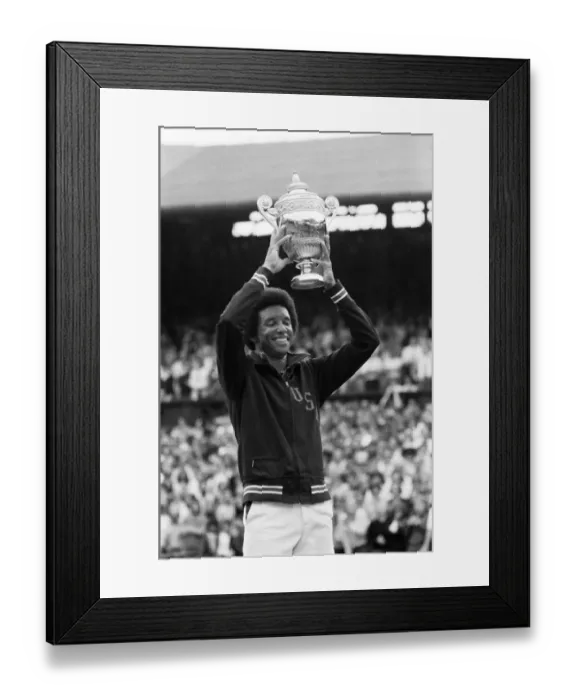 Framed Print : Arthur Robert Ashe, Jr. (July 10, 1943 - February 6, 1993) was an American World No